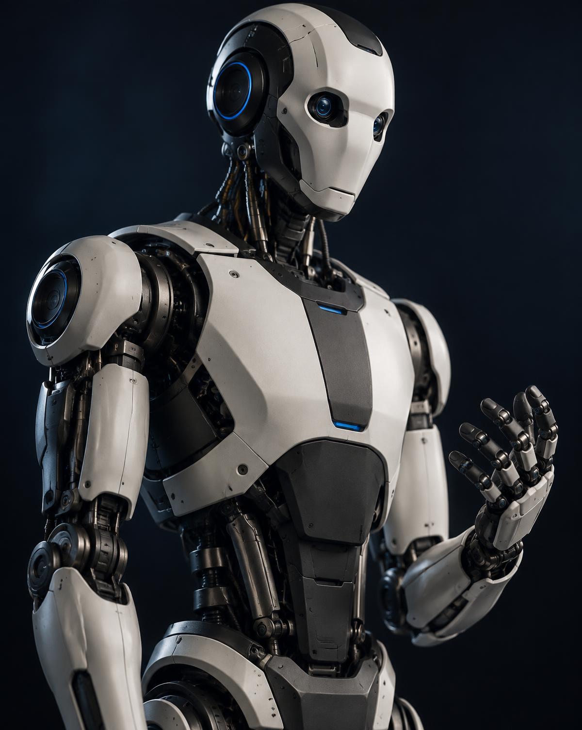 Humanoid robot with dexterous mechanical hand